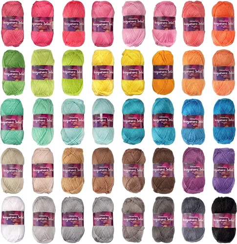 Miniatura 15 de JubileeYarn Amigurumi Select - Hilo de acrílico para bebé - Surtido de inspiración 83-4 madejas