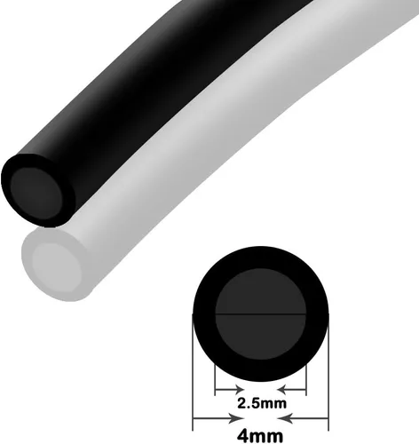 Miniatura 3 de Joywayus Manguera neumática PU de 0.157 in x 0.098 in, negro, 32.8 ft (32,8 pies), artículo único
