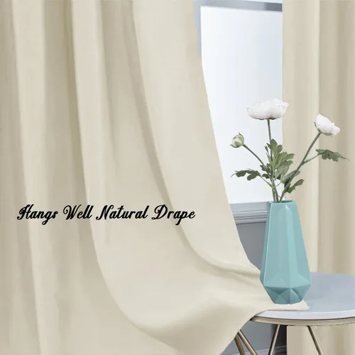 Miniatura 5 de Cortinas opacas para sala de estar y dormitorio, cortinas con aislamiento térmico para oscurecer la habitación, cortinas de techo alto, 72-240