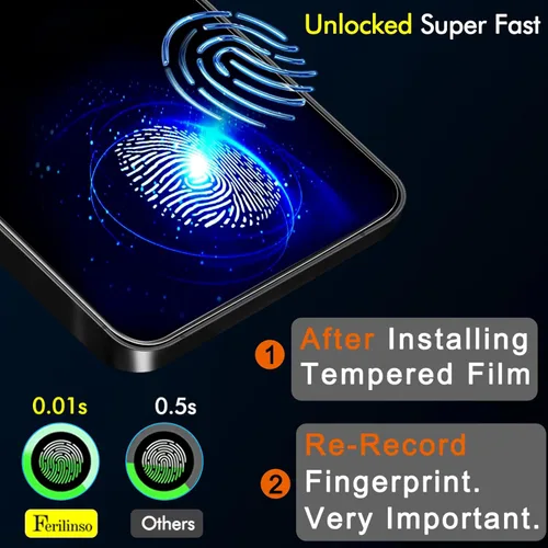 Miniatura 5 de Ferilinso Paquete de 3 protectores de pantalla de privacidad para Samsung Galaxy S26 con 3 protectores de lente de cámara de vidrio templado