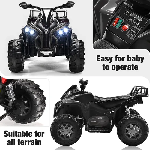 Miniatura 3 de SOAR Cuatro Ruedas - Vehículo Eléctrico Infantil de 4 Ruedas 3-6, Vehículo ATV para Montar con Batería de 12V, Quad para Niños con Luces LED