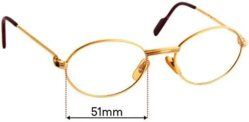 Miniatura 3 de Sunglass Fix Cartier Unknown - Lentes de repuesto compatibles con marcos Cartier Unknown de 2.008in