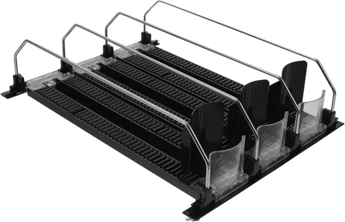 UPKOCH Mini organizador de latas de soda, dispensadores de latas apilables para nevera, organizador de bebidas, empujador 11.811-12.205 in