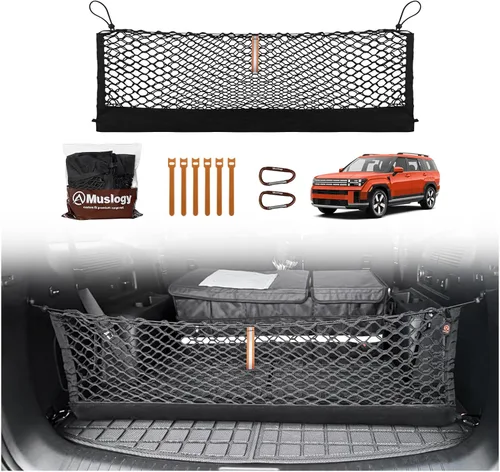 Miniatura 20 de Muslogy para Maverick - Accesorios de Red de Malla de Carga Extensible, Organizador de Maletero, Red de Malla Elástica para Cama de Carga
