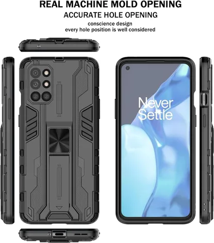 Miniatura 7 de Asuwish Funda para teléfono OnePlus 8T OnePlus8T Plus 9R 5G con protector de pantalla de vidrio templado y Slim Stand Cell One Plus8T5G On + 1 Plus