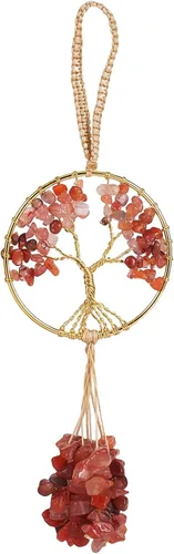Miniatura 11 de Adorno de cristal curativo Árbol de la Vida Amatista Natural Árbol de la Vida Charm Espejo de Coche Accesorios Hippie Boho Interior Habitación
