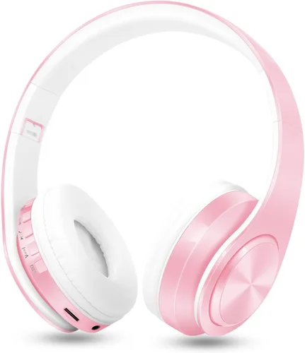 Miniatura 10 de RAT TAIL V5.0 Auriculares Bluetooth sobre la oreja, auriculares estéreo inalámbricos y con cable plegables micro SD/TF, FM para teléfono celular