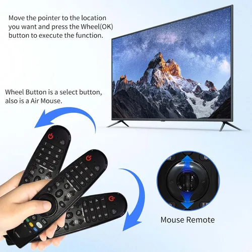 Miniatura 5 de RIVIERA Magic Remote para LG Smart ThinQ OLED Nanocell WebOS UHD TV con función de voz y puntero compatible con MR22/21/20GA MR18BA MR23/24/25GN