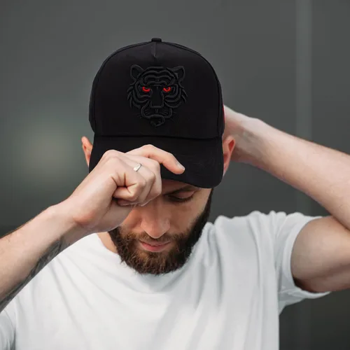 Miniatura 4 de Gorra de béisbol de tigre para papá, gorra de camionero bordada con animal ajustable, gorra de golf y tenis para hombres y mujeres
