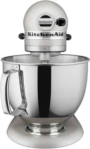 Miniatura 2 de KitchenAid Artisan Series Mezclador de pie con cabeza basculante de 5 cuartos de galón y protector para verter KSM150PS, licuado Milkshake