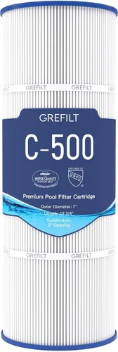 Cartuchos de filtro de piscina C500, compatibles con Hayward C500, CX500-RE, Pleatco PA50-EC, Unicel C-7656, Filbur FC-1240, 50 pies cuadrados
