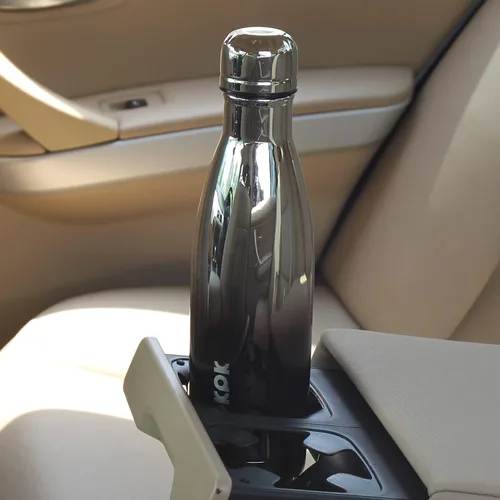 Miniatura 4 de BJPKPK Botellas de agua de acero inoxidable con aislamiento de 17 onzas, mantiene el frío y el calor, brillante oro rosa Oro rosa brillante