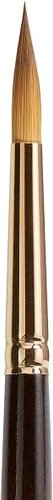 Miniatura 11 de KINGART Premium Finesse 8020-14 Ultra Round Series - Brocha para artista, pelo sintético Kolinsky Sable, mango corto, acuarela y pinturas al óleo