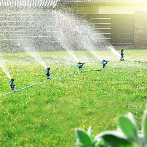 Miniatura 7 de Aspersor automático para jardín, rociador de agua giratorio de 360 grados, para césped, jardín, flores, césped, riego, tiempo de juego para niños