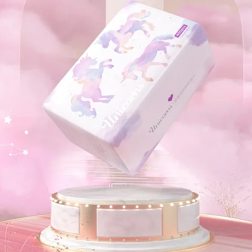 Miniatura 8 de Paquete de 6, tejido facial pequeño y suave, papel higiénico, servilleta desechable, funda de bolsa no caja, papel facial blanco, material fibra