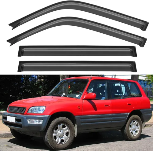 Miniatura 84 de YQAUTEC Viseras de Ventana Protectores de Lluvia para Honda Civic 2022 2023 2024 2025 2026, Deflectores de Viento de Ventilación de Ventana Fuera