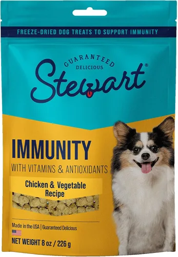 Miniatura 10 de Stewart Golosinas liofilizadas para perros, carne de res y calabaza zen, alivio de la ansiedad, sin granos, bolsa resellable de 4 onzas, fabricada