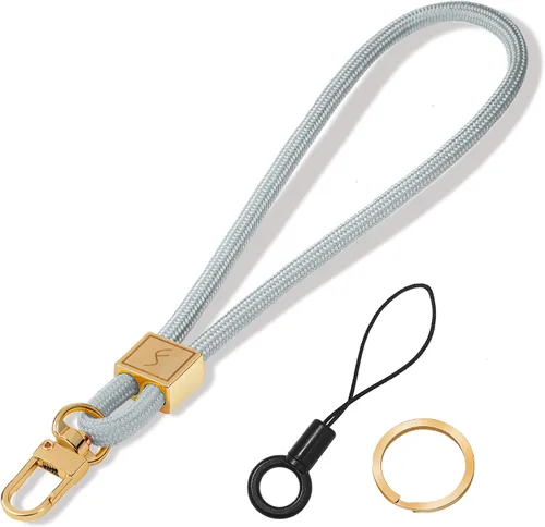 Miniatura 11 de Fishent Cordón para llavero, bonito soporte para llavero, cordón de muñeca tejido mejorado para llaves, correa de muñeca llavero para mujeres