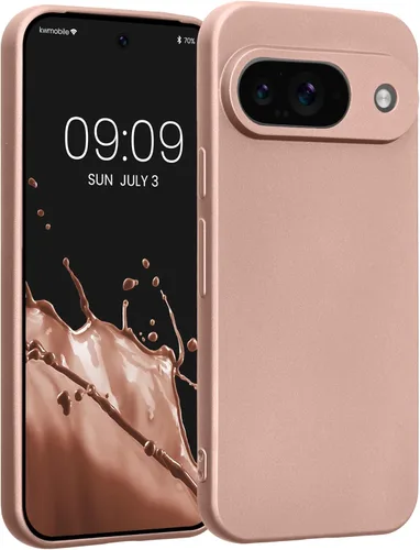 Miniatura 249 de kwmobile Funda compatible con Google Pixel 9 Pro - Funda protectora delgada de TPU para teléfono - Acabado mate suave - Negro mate