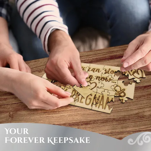 Miniatura 4 de FashionJunkie4Life Rompecabezas de anuncio de bebé, rompecabezas de anuncio de embarazo, puedes dejar de preguntar ahora... Estoy embarazada