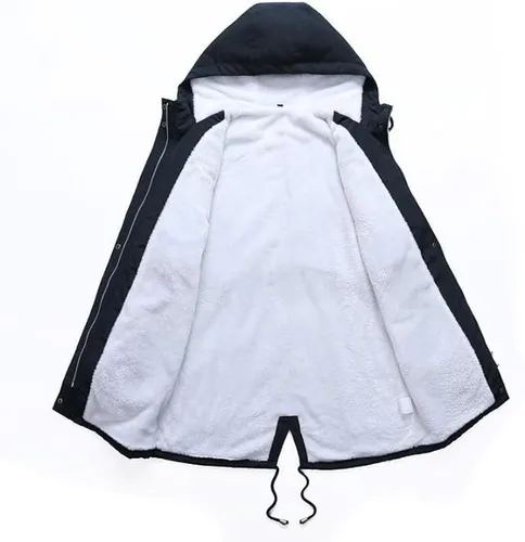 Miniatura 3 de BVNVC Abrigos de invierno con capucha para mujer, abrigo de nieve de invierno, chaquetas de snowboard de montaña, parka de forro polar aislado