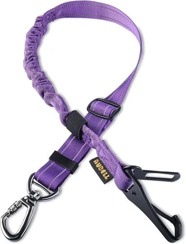 Miniatura 19 de AUBELL Cinturón de seguridad para perro, 3 en 1, ajustable, reflectante, resistente, arnés de perro con gancho de clip, cierre y hebilla, mosquetón