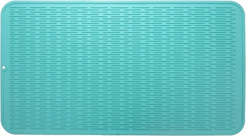 Miniatura 93 de MicoYang Alfombrilla de silicona para secado de platos para múltiples usos, fácil de limpiar, ecológica, resistente al calor, alfombrilla