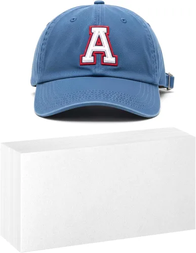 Norme 200 piezas de 4 x 8 pulgadas de respaldo estabilizador de bordado para gorras y sombreros, máquina de corte de 3 onzas, hojas precortadas de