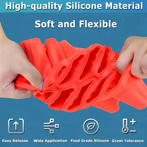 Miniatura 7 de Moldes de paletas de silicona de 12 cavidades, molde de paleta de hielo casero para niños, adultos y adolescentes, moldes de helado libres de BPA