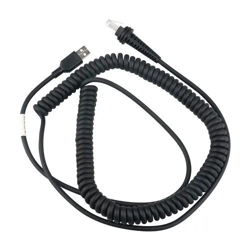 Miniatura 10 de VOTTAN Cable serie para escáner de código de barras (señales +/-5V) en espiral RS232 DB9 Cable hembra compatible con Honeywell 1900 Series 1952G-HD