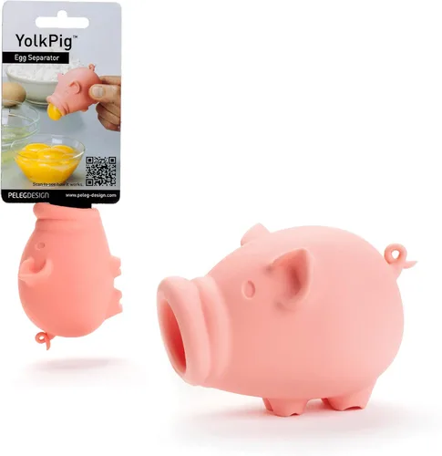 Miniatura 8 de Peleg Design Separador de huevos para huevos crudos – Separador de silicona de yema de huevo y blanco, divertido diseño de rana – Lindo accesorio
