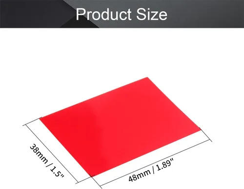 Miniatura 2 de Bettomshin Lentes 3D de papel de filtro de resina rojo y rojo para película 3D, estilo de actualización adicional, 24