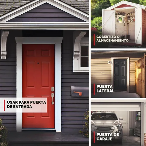 Miniatura 2 de Kwikset SmartCode 260 Cerradura Electrónica de Entrada sin Llave con Teclado y Pestillo de Seguridad, con Auto-Bloqueo, Códigos de Usuario Níquel