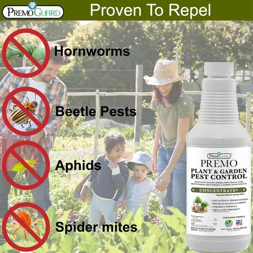 Miniatura 4 de Control de plagas de plantas y jardín de Premo Guard - Concentrado de 16 onzas que hace hasta 2.5 galones - Control de insectos y enfermedades