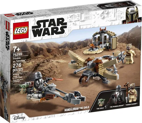 Miniatura 5 de LEGO Star Wars: The Mandalorian Trouble on Tatooine 75299 Impresionante kit de construcción de juguetes para niños que incluye The Child, nuevo 2021