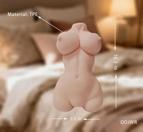 Miniatura 2 de Muñeca sexual para hombres, masturbador masculino, 3.4 libras, juguetes sexuales, torso con pechos suaves y glúteos, curvas realistas para una