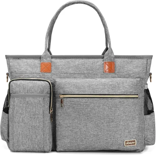 Bolsa de mano para laptop, bolsa de mano para profesores para mujer, trabajo, 15.6 pulgadas, bolsa de mano para computadora portátil, bolsa de mano