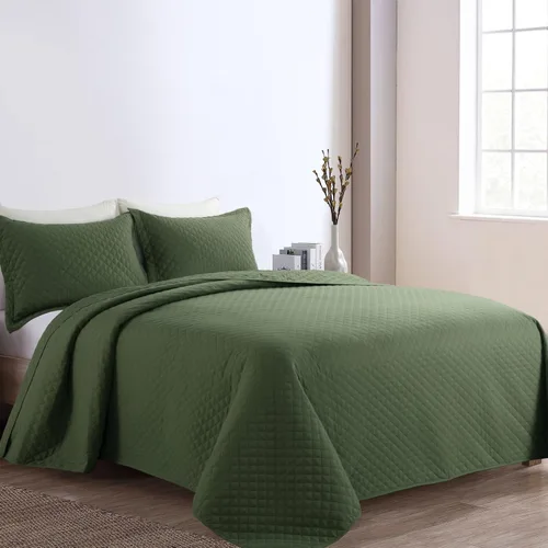 Miniatura 2 de HOMBYS Juego de colcha extragrande King de 3 piezas Colcha 120x132 pulgadas Reversible Ligero Coverlet Alaskan King Juego de edredón de verano
