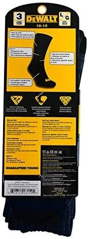 Miniatura 3 de Dewalt Everyday Work Crew Sock Dxsc150 Cotton Blend Hombre