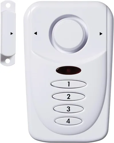 Sabre Elite - Alarma inalámbrica para puerta con modo de retardo de salida/entrada, modo hogar y teclado, disuade a los intrusos con alarma de 120