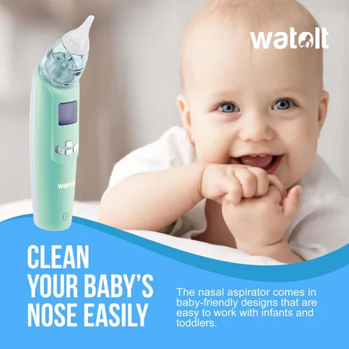 Miniatura 4 de Aspirador nasal para bebé – succión eléctrica de nariz para bebé – lechón automático para bebés – removedor de mucosidad para niños pequeños