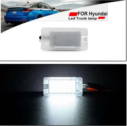 Miniatura 2 de Repuesto de luz LED para compartimento de equipaje para Hyundai Sonata Elantra Kia Forte Optima K5 6000K 18-SMD blanco maletero interior bombilla OEM