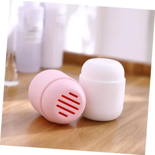 Miniatura 5 de Caja de almacenamiento de soplo de polvo, contenedores rosados, esponja de belleza, maquillaje rosa, portátil, esponjas para maquillaje, esponjas