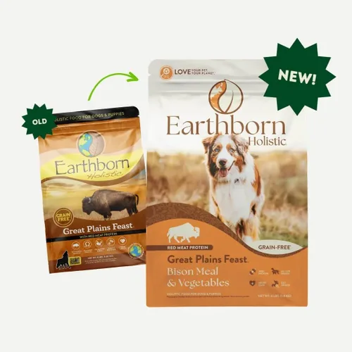 Miniatura 2 de Earthborn Holistic Great Plains Feast with Bisonte - Alimento seco natural para perros sin granos, 25 libras