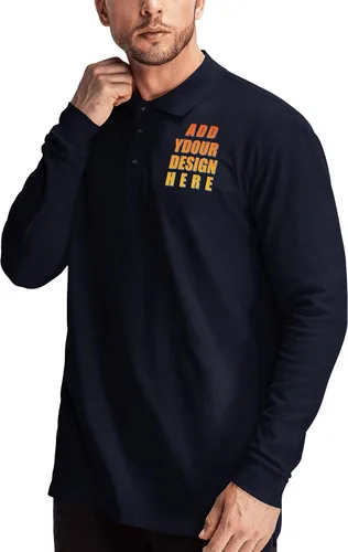 Miniatura 4 de Custom Polo Shirt for Men Customized Golf Shirts Design Your Own Personalized Tee Upf50+ Print Embroidered Text Photo Logo