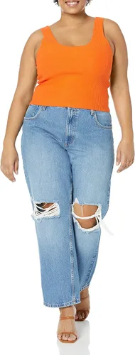 Miniatura 7 de The Drop Femi - Camiseta corta acanalada con cuello redondo para mujer
