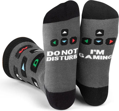 Calcetines de videojuegos Do Not Disturb I'm Gaming, regalos divertidos para jugadores para hombres y mujeres, No moleste, soy PC Gaming