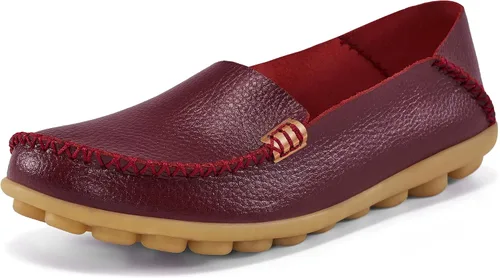Ablanczoom Womens Loafers Casual Flats Shoes- Comfortable Slip on Driving Loafer Walking Dress Shoes for Women