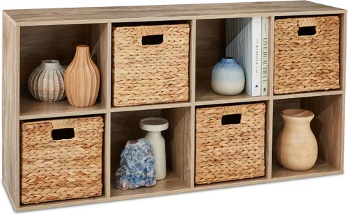 Miniatura 32 de Best Choice Products Organizador de almacenamiento de 6 cubos, abertura de estante de 13.5 pulgadas, estantería, librero, estante de exhibición