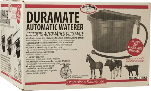 Miniatura 3 de Little Giant® DuraMate - Bebedero automático controlado por flotador para ganado, resistente y duradero, fabricado en Estados Unidos, 4 galones Azul